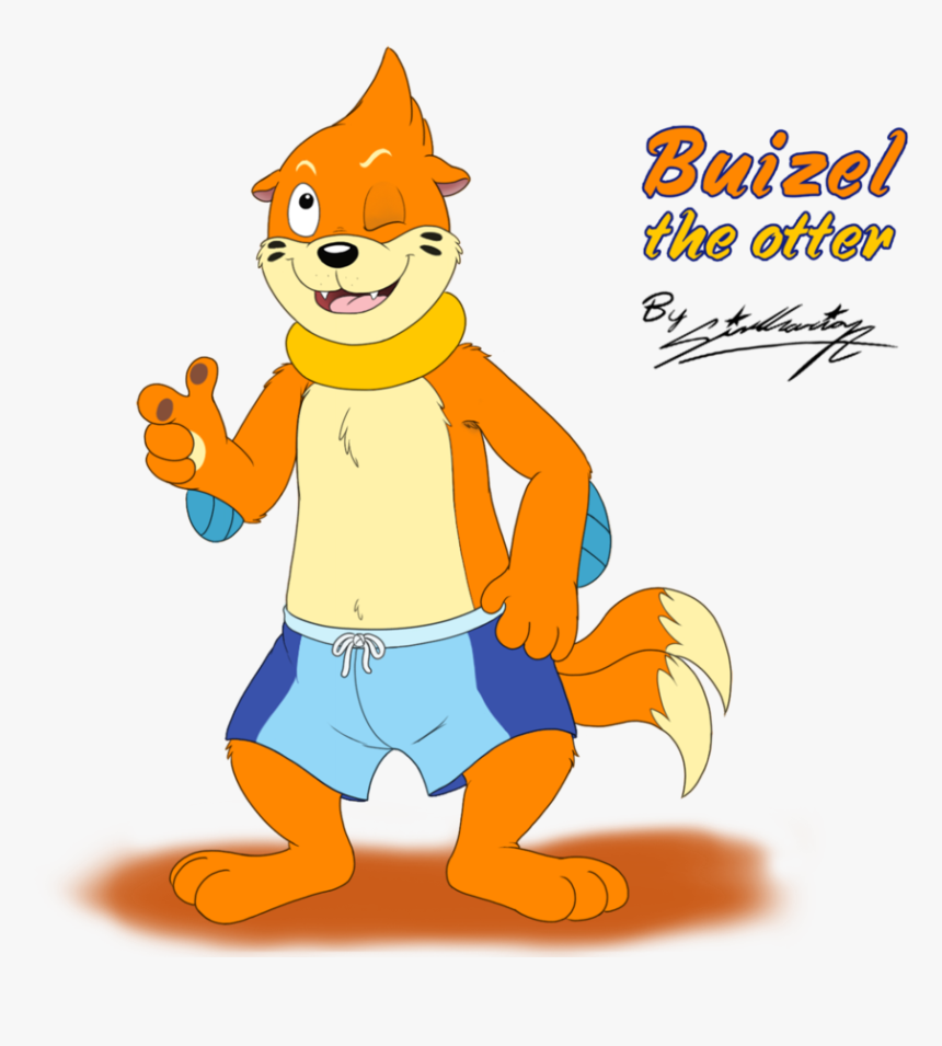 Buizel Swimming At Home, HD Png Download, Free Download