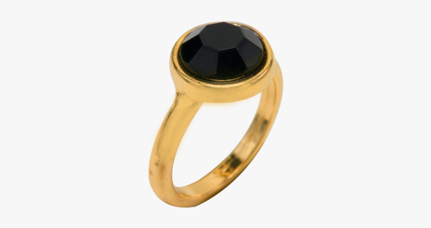 Black Resin Circle Ring - Pre-engagement Ring, HD Png Download, Free Download