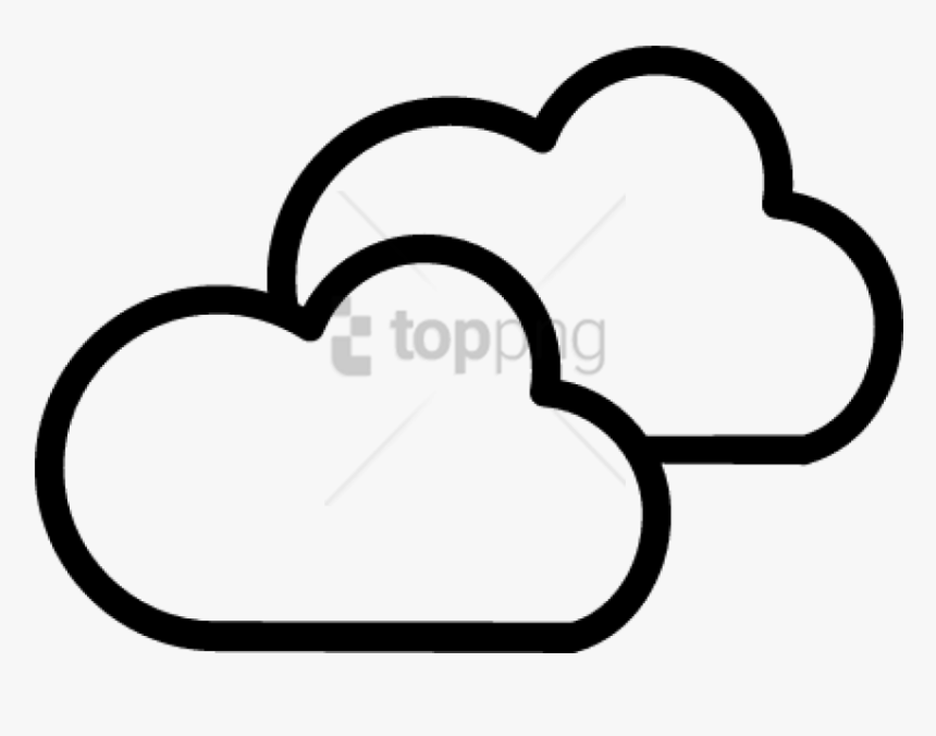 Download Weather Symbol Images Transparent Background - Cloudy Weather Symbol, HD Png Download, Free Download