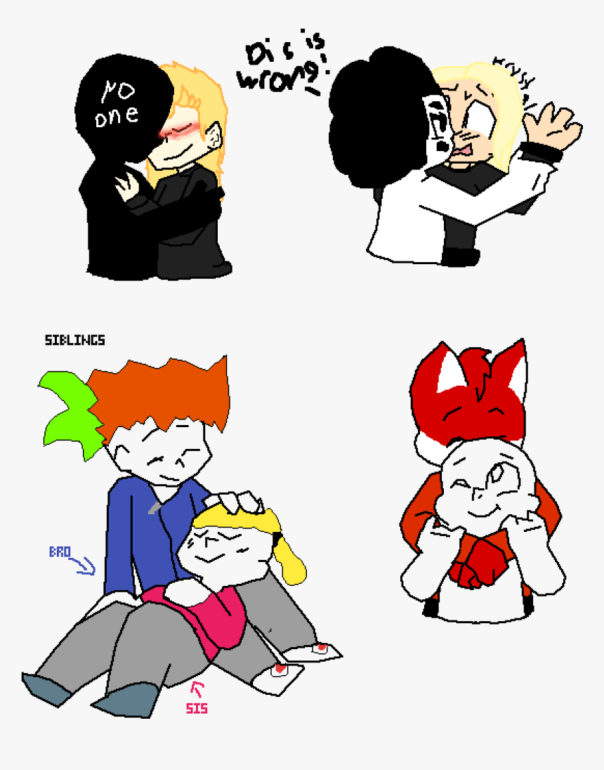 Siblings In Da Left Bottem Clipart , Png Download - Cartoon, Transparent Png, Free Download