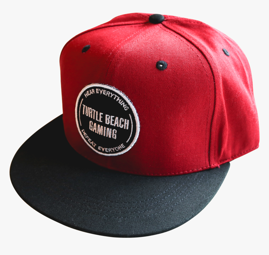 Gear Up With This Red/black Turtle Beach Snapback Cap - Baseball Cap, HD Png Download, Free Download