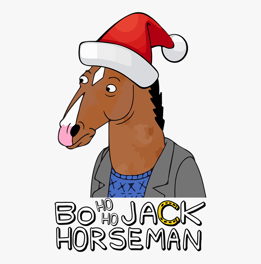 Bojack Horseman Funny Christmas Adult Kids T-shirt - Bojack Horseman, HD Png Download, Free Download