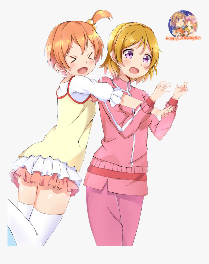 #ken Renders #ken Renders Happy Birthday Rin Hoshizora - Cartoon, HD Png Download, Free Download