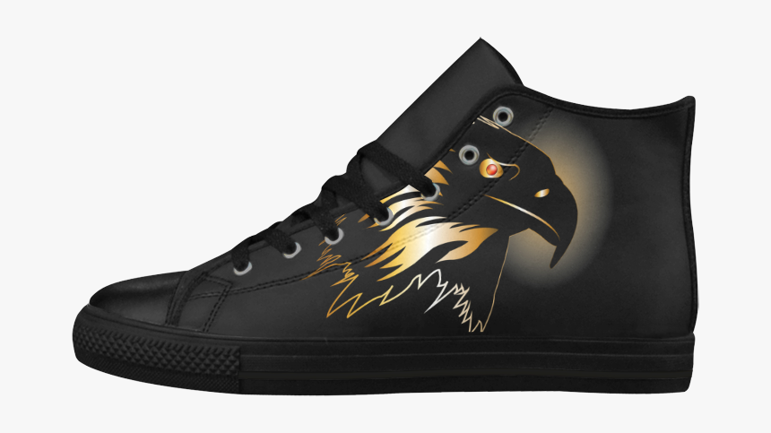 Eagle In Gold And Black Aquila High Top Microfiber - Skate Shoe, HD Png Download, Free Download