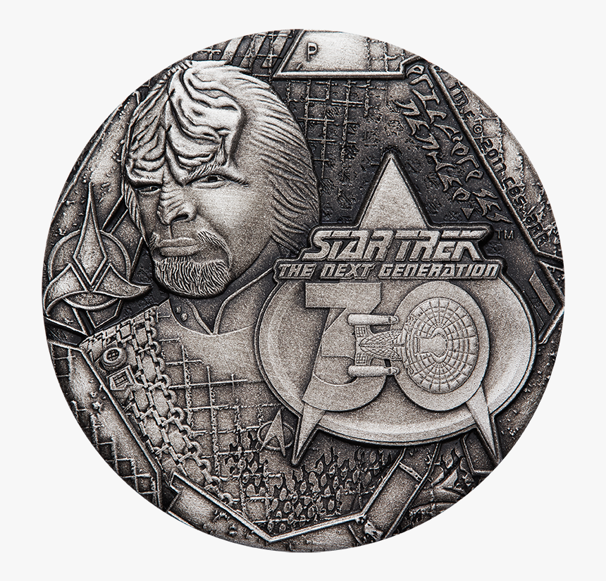 Lieutenant Commander Worf - Star Trek The Next Generation Tuvalu Coin, HD Png Download, Free Download