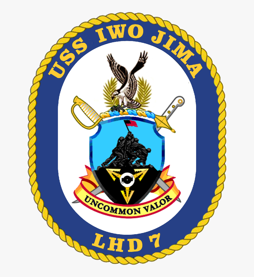 Uss Iwo Jima Coa - Uss Iwo Jima (lhd-7), HD Png Download, Free Download