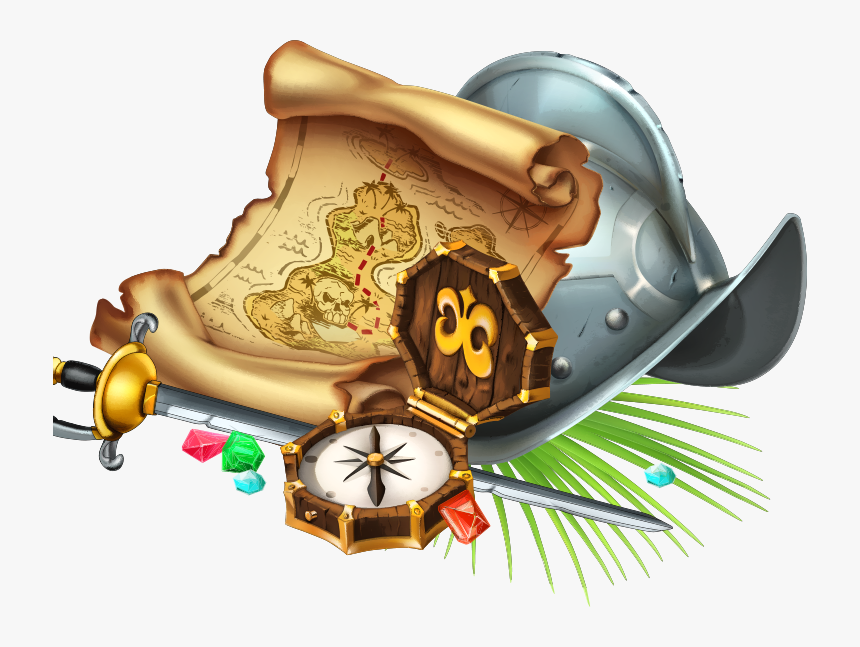 Map-helmet - Game Treasure Vector, HD Png Download, Free Download