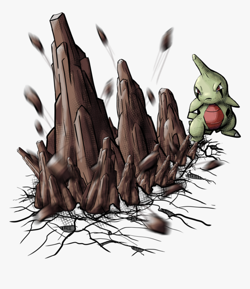 Larvitar Stone Edge By Yggdrassal - Illustration, HD Png Download, Free Download