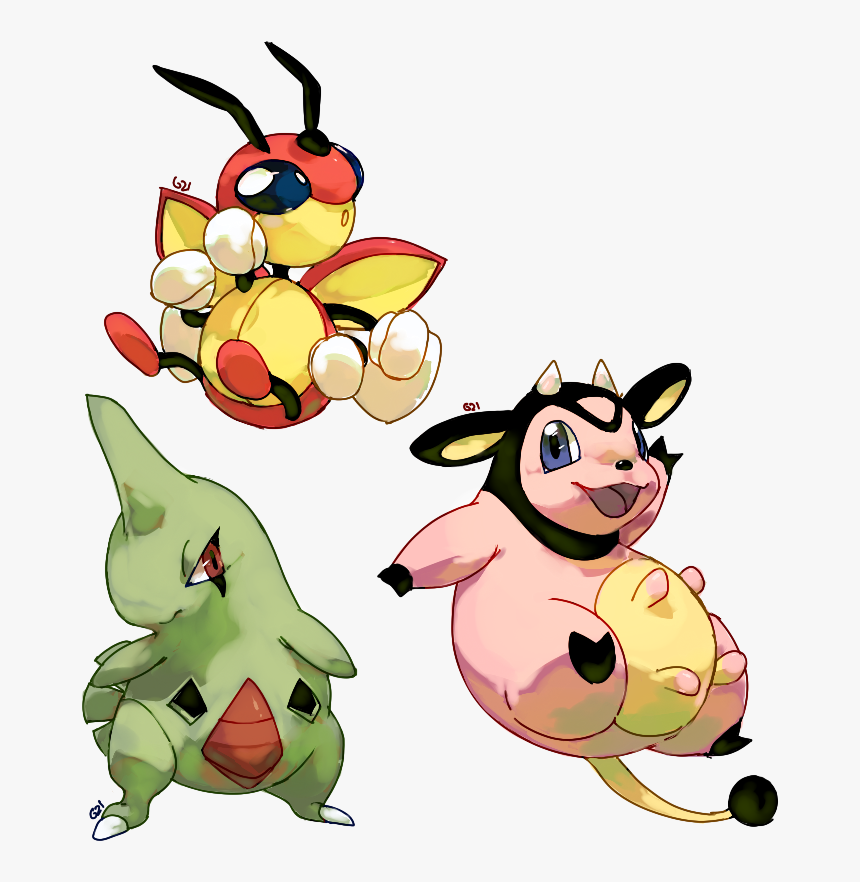 Download Larvitar Miltank And Ledian Png Image With - Cartoon, Transparent Png, Free Download