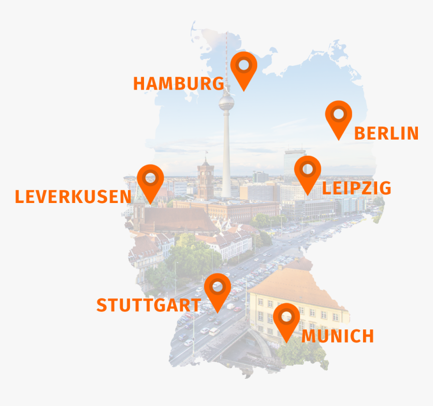 Germany Roadshow Destinations - Deutschland Karte, HD Png Download, Free Download