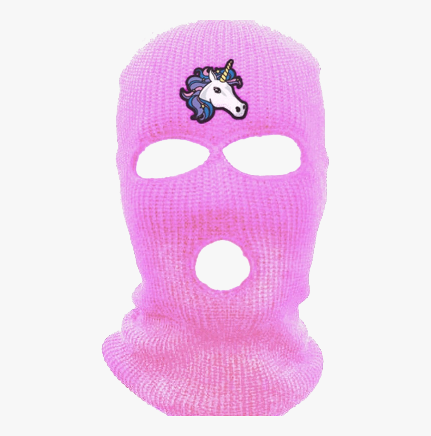 Pink, Unicorn, And Transparent Image - Pink 3 Hole Balaclava, HD Png Download, Free Download