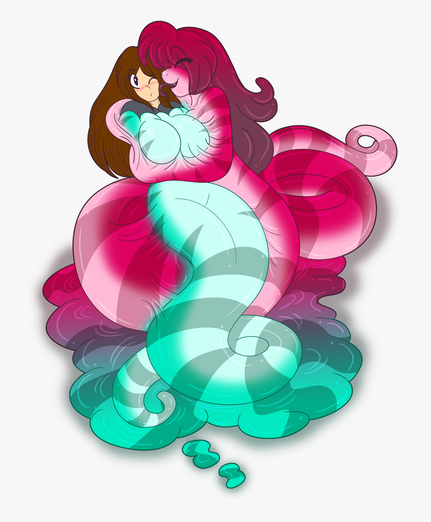 Slime Girl Naga Kiss - Humans Transforming Into Nagas, HD Png Download -  kindpng