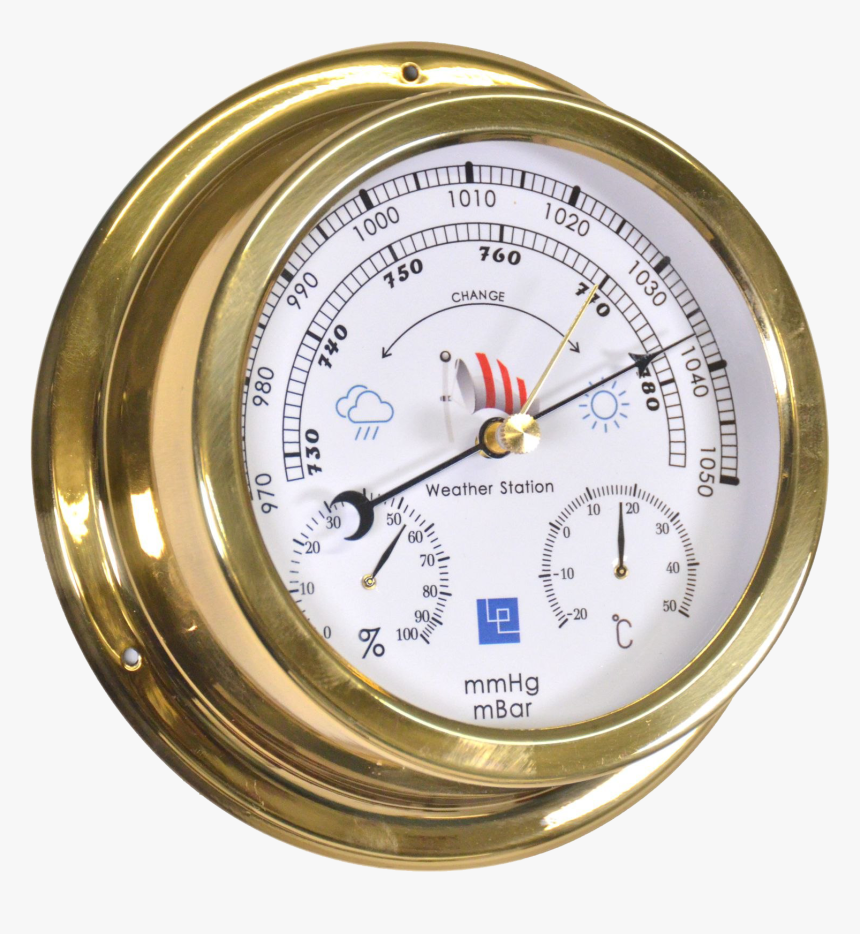 Brass Barometer Png Photo - Gauge, Transparent Png, Free Download