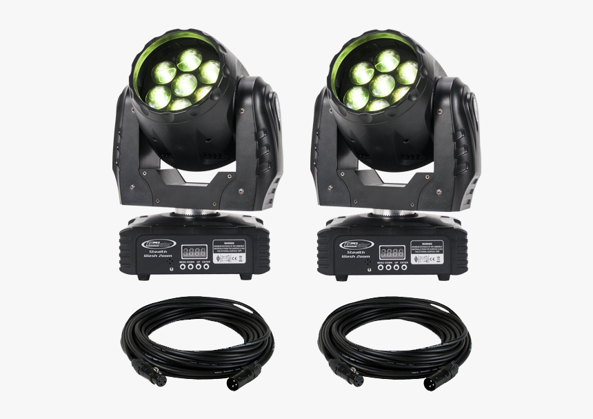 Eliminator Stealth Wash Zoom Led Moving Head 2-pack, HD Png Download, Free Download