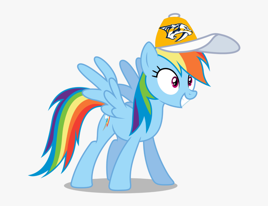 Rainbow Dash Wearing A Nashville Predators Cap - Dallas Cowboys Rainbow Logo, HD Png Download, Free Download