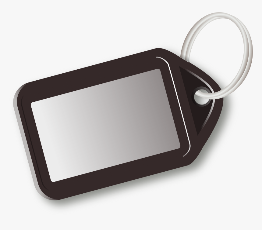 Key Ring, Key, Tag, Label, Plain, Black, HD Png Download, Free Download