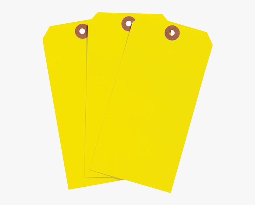 Brady Blank Paper Tag Range Yellow - Slope, HD Png Download, Free Download