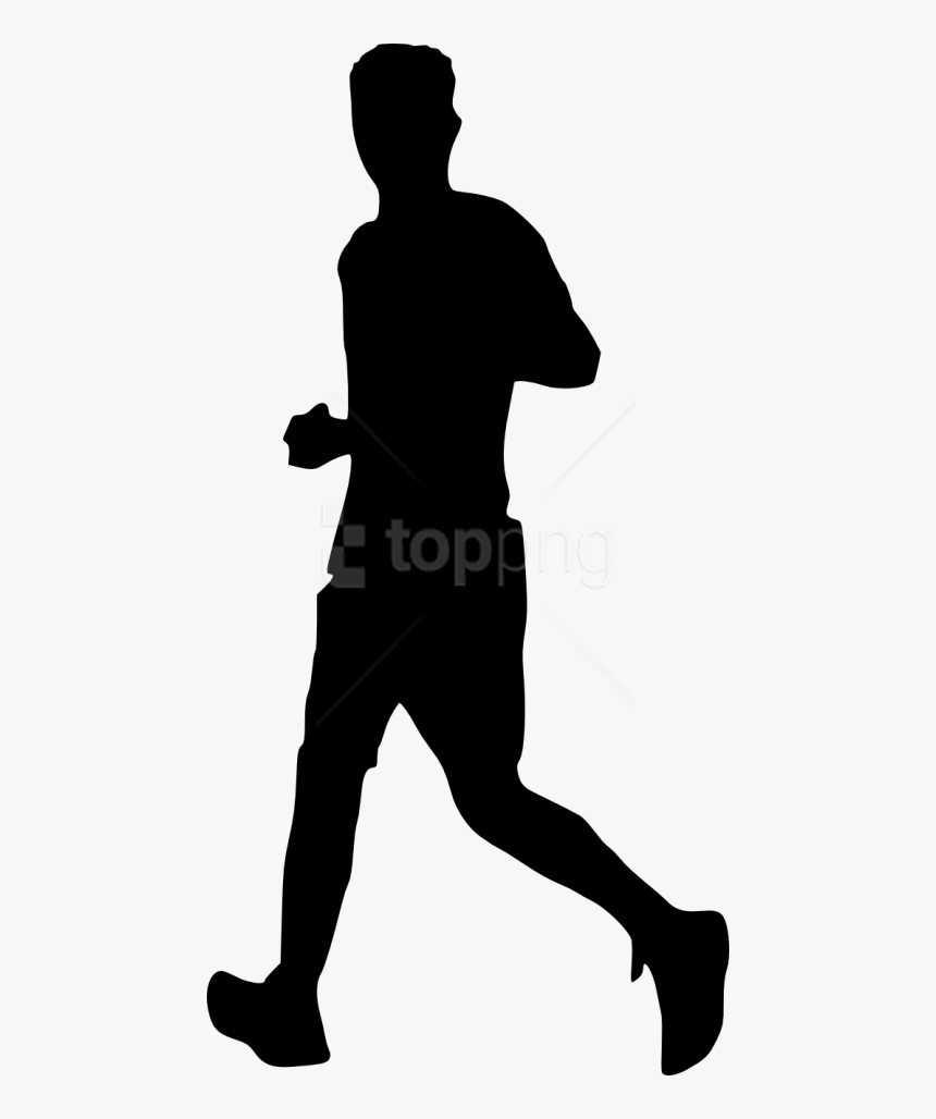 Free Png Man Running Silhouette Png - Silhouette People Running Png, Transparent Png, Free Download