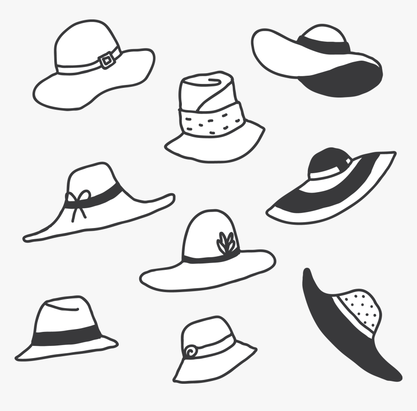 Cowboy Hat Black And White - Cowboy Hat, HD Png Download, Free Download