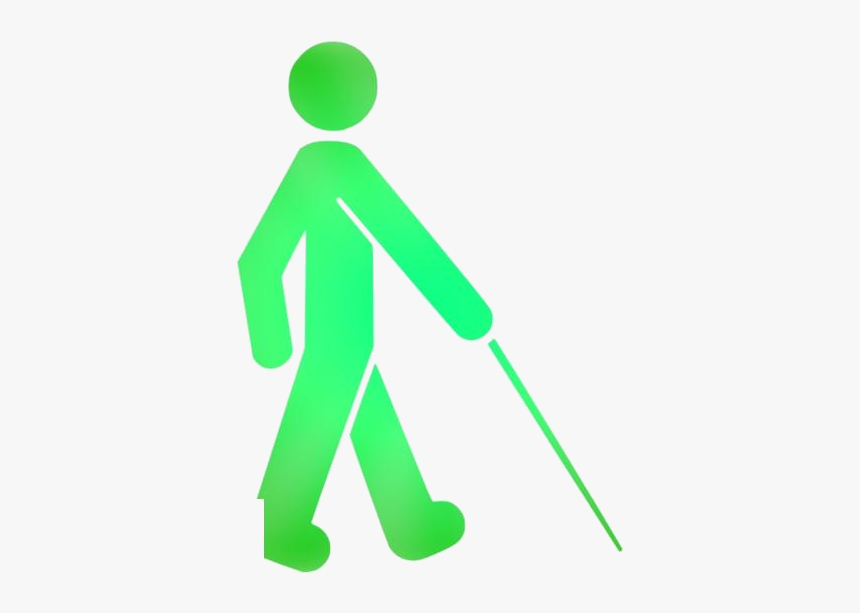 Blind Walking Stick Png Transparent Images - Visually Impaired Png, Png Download, Free Download