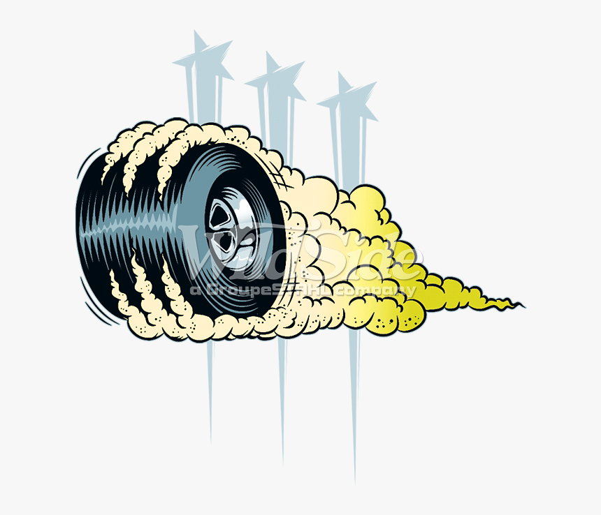 Tire Smoke Png Smoking Tire Illustration, Transparent Png kindpng
