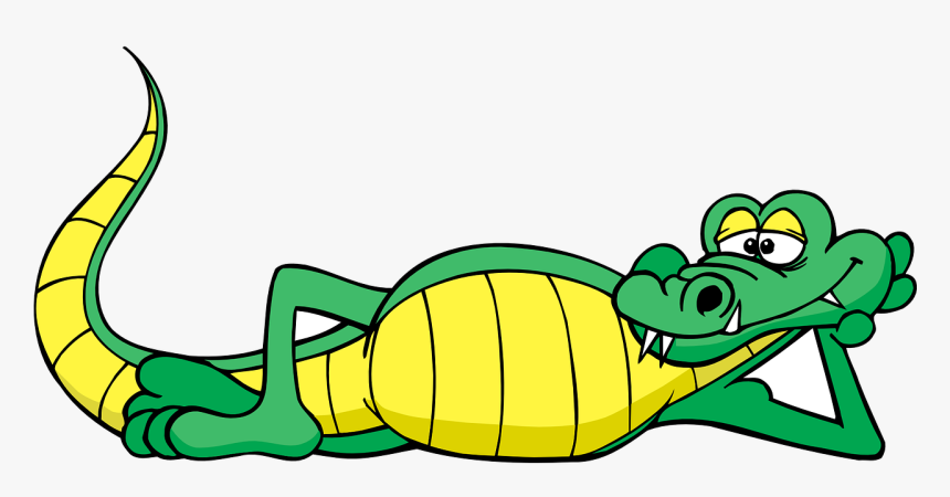 Hand drawing Crocodile Cartoon on Green board - Stock Illustration  [35189014] - PIXTA