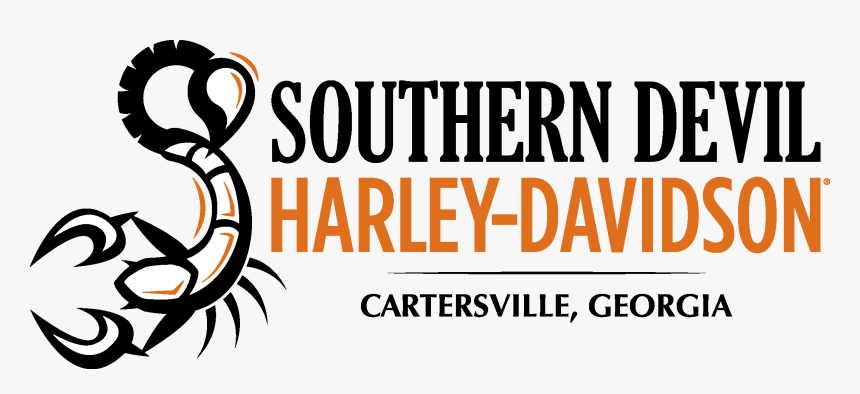 Hd Southerndevil Color Black - Southern Devil Harley Davidson Cartersville Ga Logo, HD Png Download, Free Download