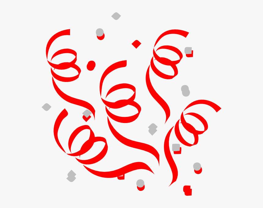 Red Confetti Explosion Clip Art - Red Confetti Clipart, HD Png Download ...