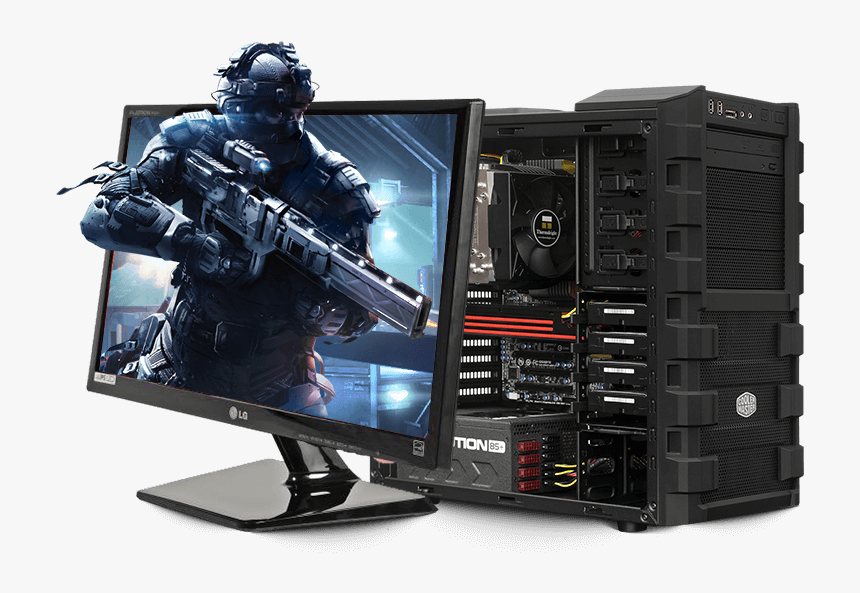 Transparent Computer Desktop Png - Gaming Pc Png Transparent, Png Download, Free Download