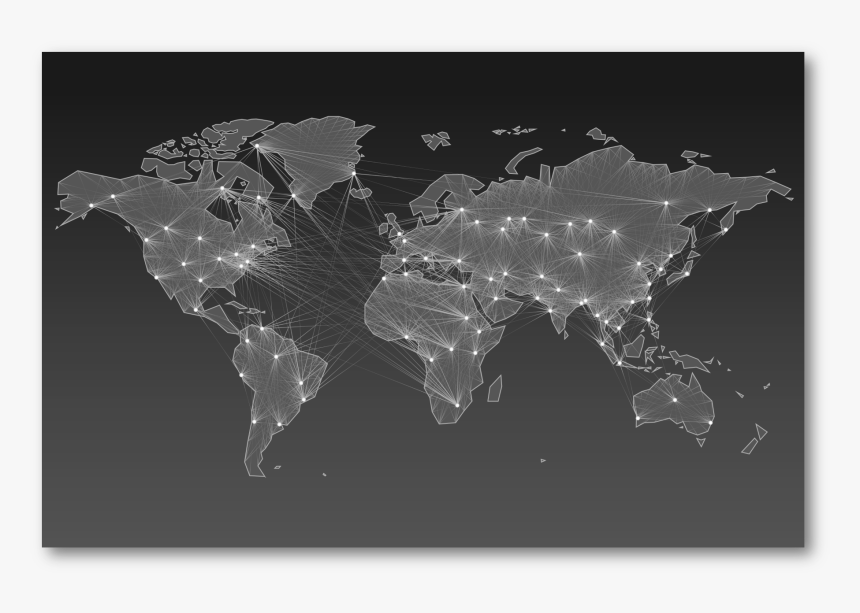 Cyber Security World Map, HD Png Download, Free Download