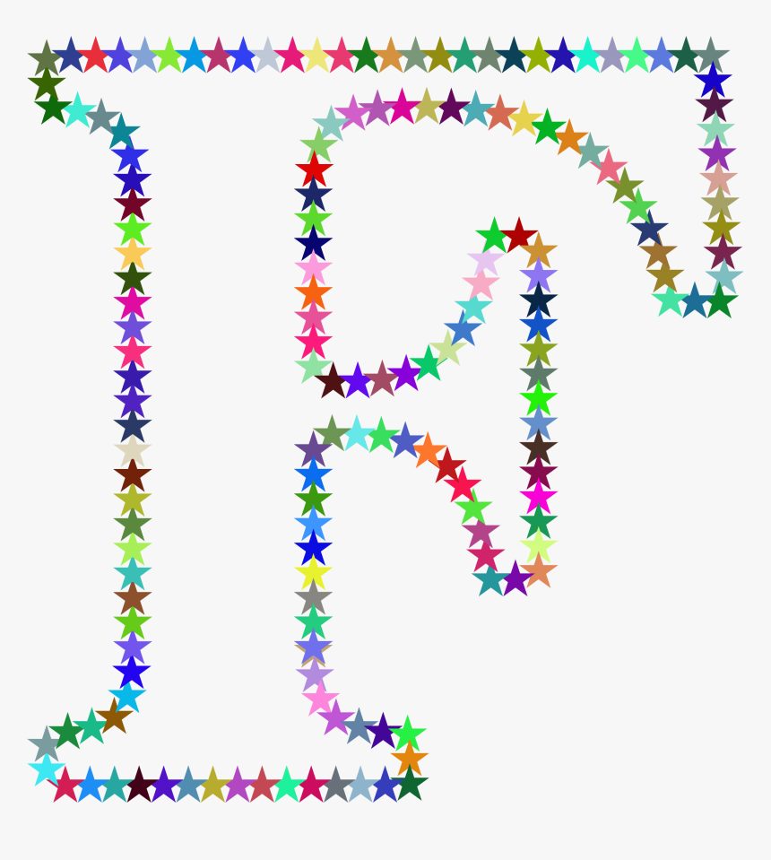 F Stars Clip Arts - Letter P With Stars, HD Png Download, Free Download