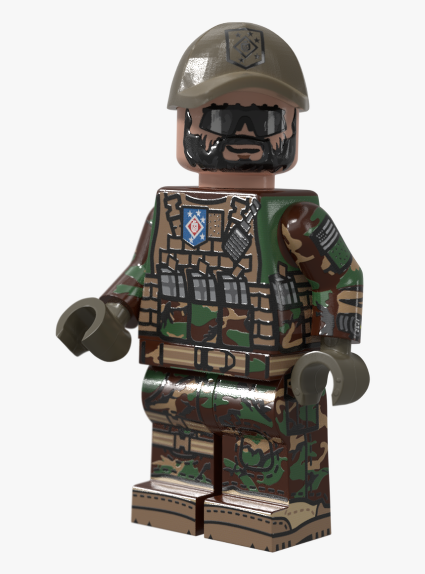 Modern Us Marine Raider - Brickmania Ww2 Marine Raider, HD Png Download, Free Download