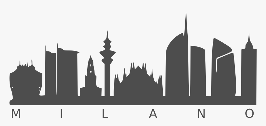 Transparent City Outline Png - Milan Skyline Silhouette Png, Png Download, Free Download