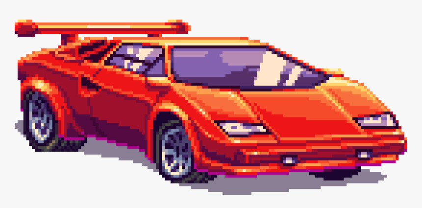 8 Bit Car Png, Transparent Png, Free Download