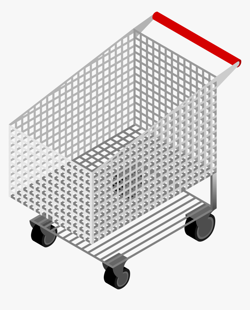 Wagon Clipart Trolley - Shopping Cart Pixel Png, Transparent Png, Free Download