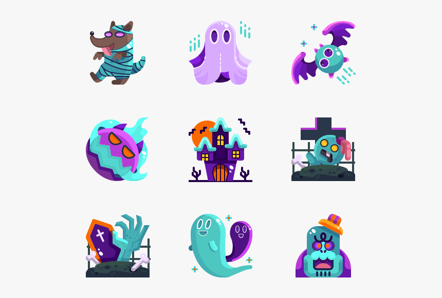 Halloween Icons, HD Png Download, Free Download