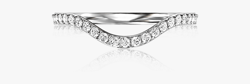 6975 Curved Ribbon - Engagement Ring, HD Png Download, Free Download