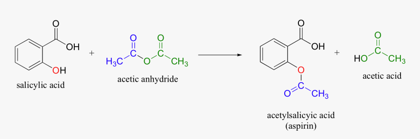 Aspirin - Acetic Anhydride And Carboxylic Acid, HD Png Download, Free Download