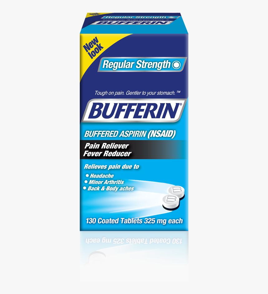 Bufferin Buffered Aspirin 325 Mg, Coated Tablets - Bufferin, HD Png Download, Free Download