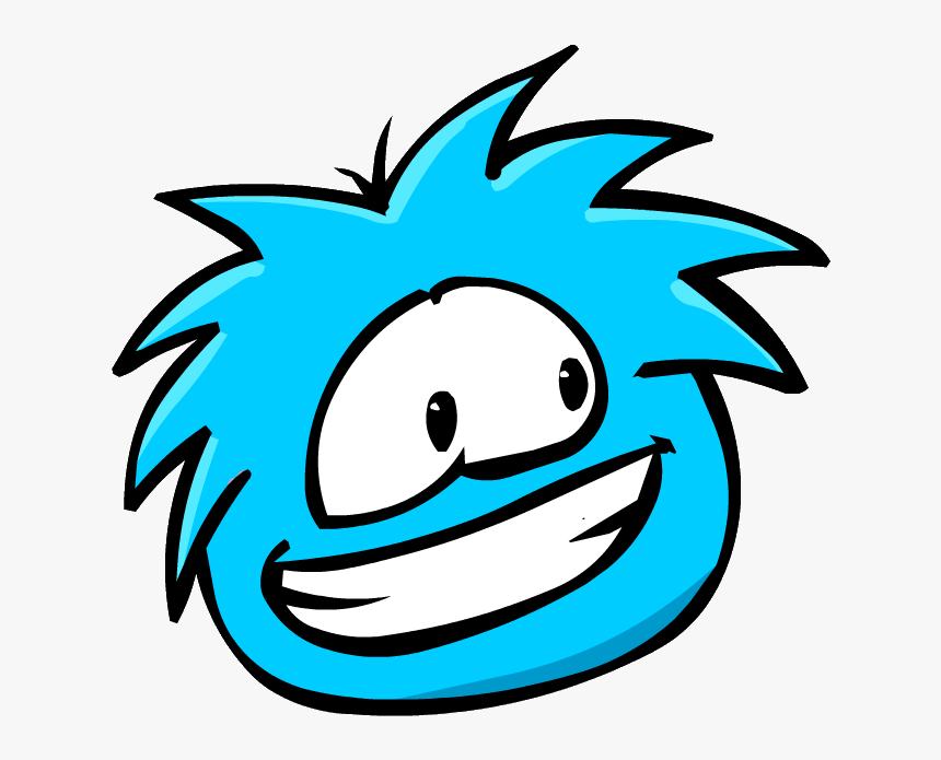 Blue Puffle In Round Up - Club Penguin Funny, HD Png Download, Free Download