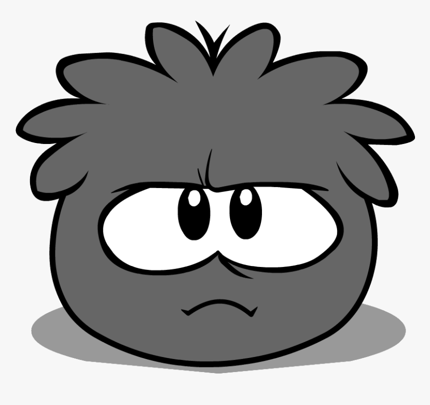 Black Puffle New Look - Club Penguin Puffle Gif, HD Png Download, Free Download