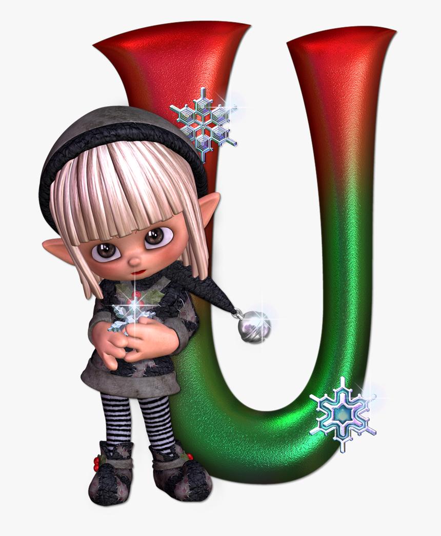 Abecedarios Y Gifs De - Christmas Elf Alphabet Letters, HD Png Download, Free Download