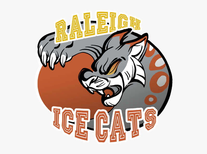 New Raleigh Icecats Logo By Skulldog - Cartoon, HD Png Download, Free Download