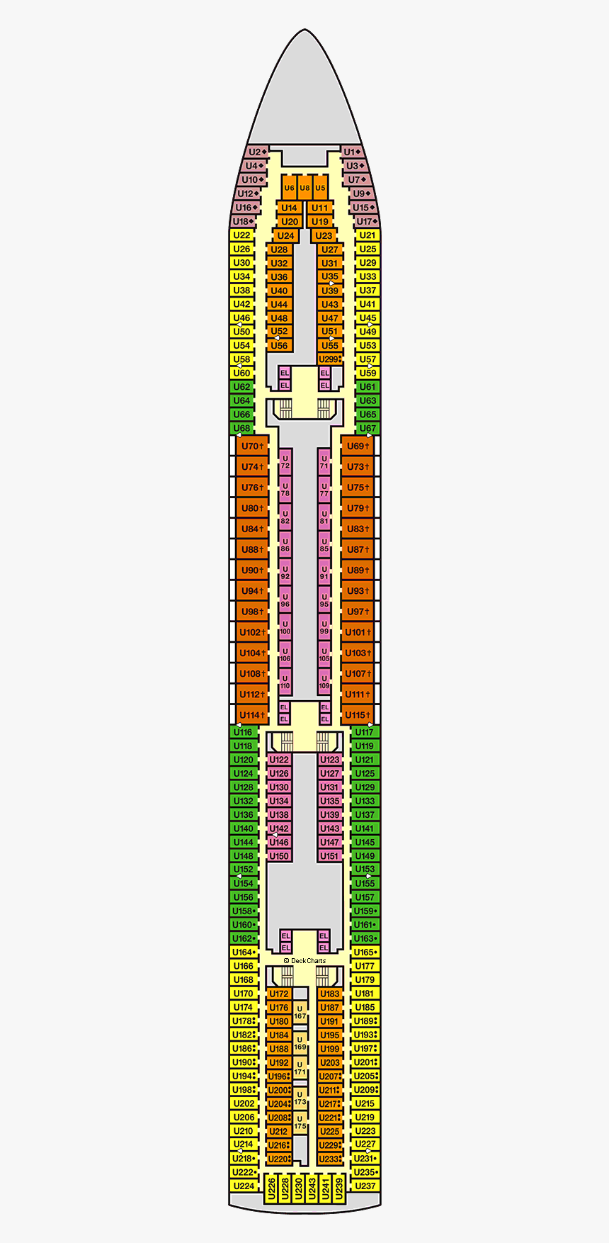 Carnival Imagination Deck Plan, HD Png Download, Free Download