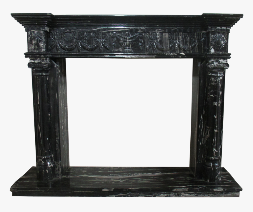 Black Marble Fireplace Surround, HD Png Download, Free Download