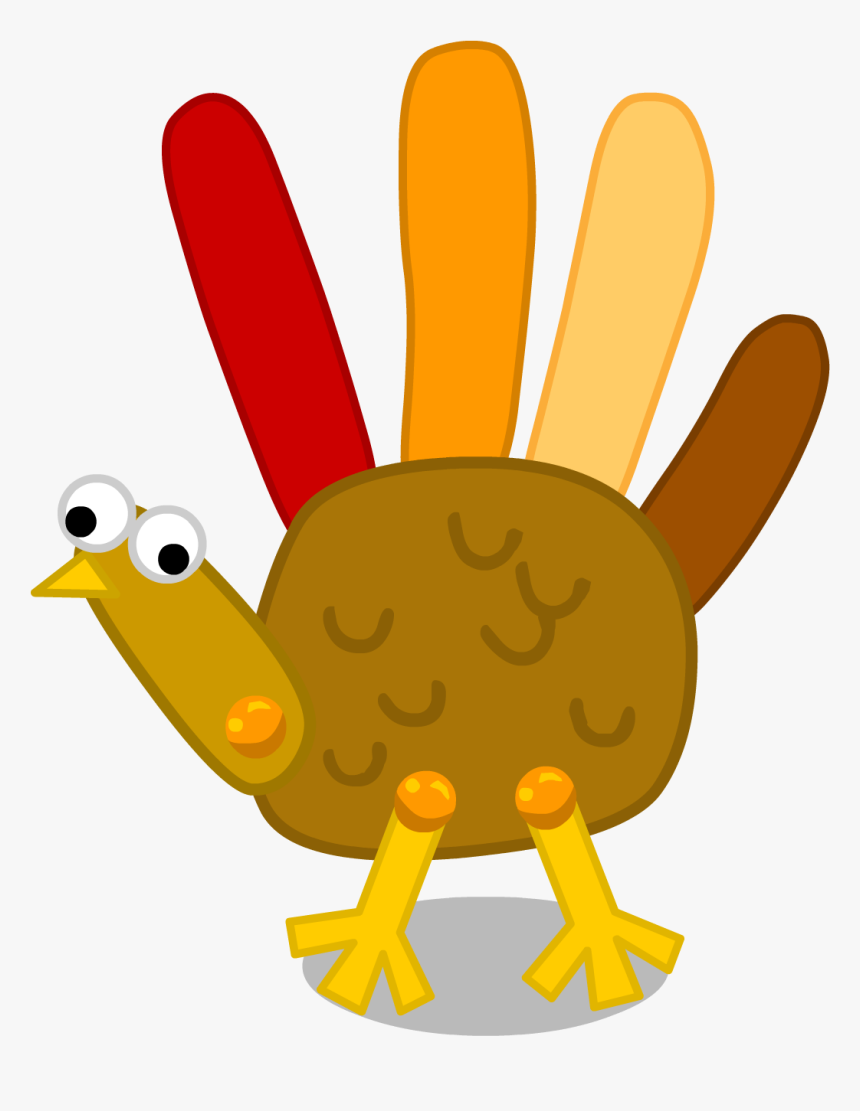 Island Paradise Hand Turkey - Cartoon, HD Png Download, Free Download