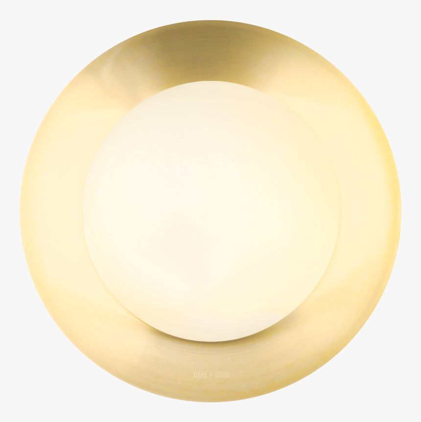 Brass Globe Reflector Lamp 390mm - Wall Light Round Brass, HD Png Download, Free Download