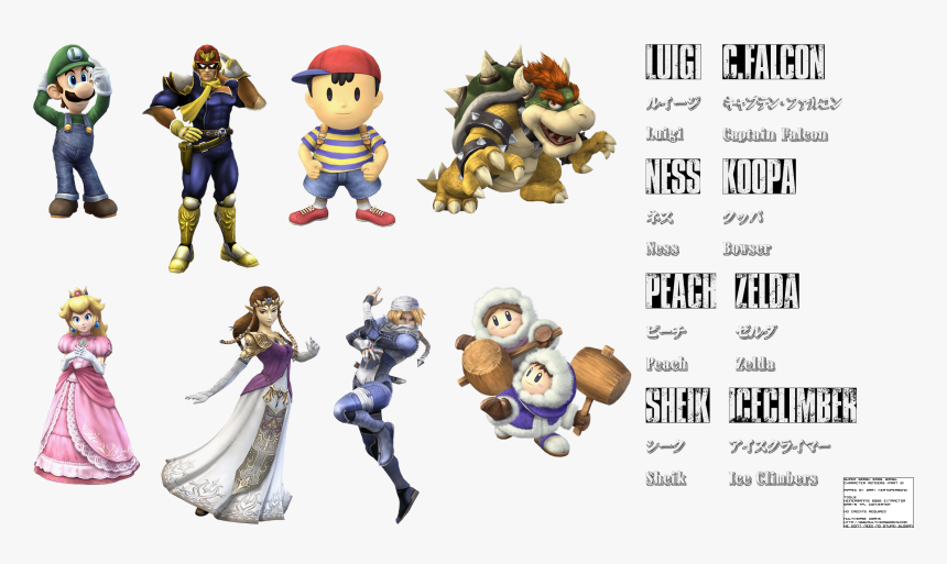 Super Smash Bros Brawl Renders Character Renders - Super Smash Bros Brawl Renders, HD Png Download, Free Download