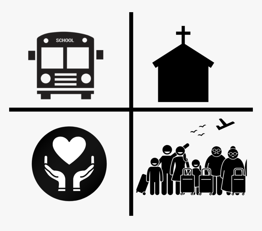 Group Silhouette - Student Transport Icon Png, Transparent Png, Free Download