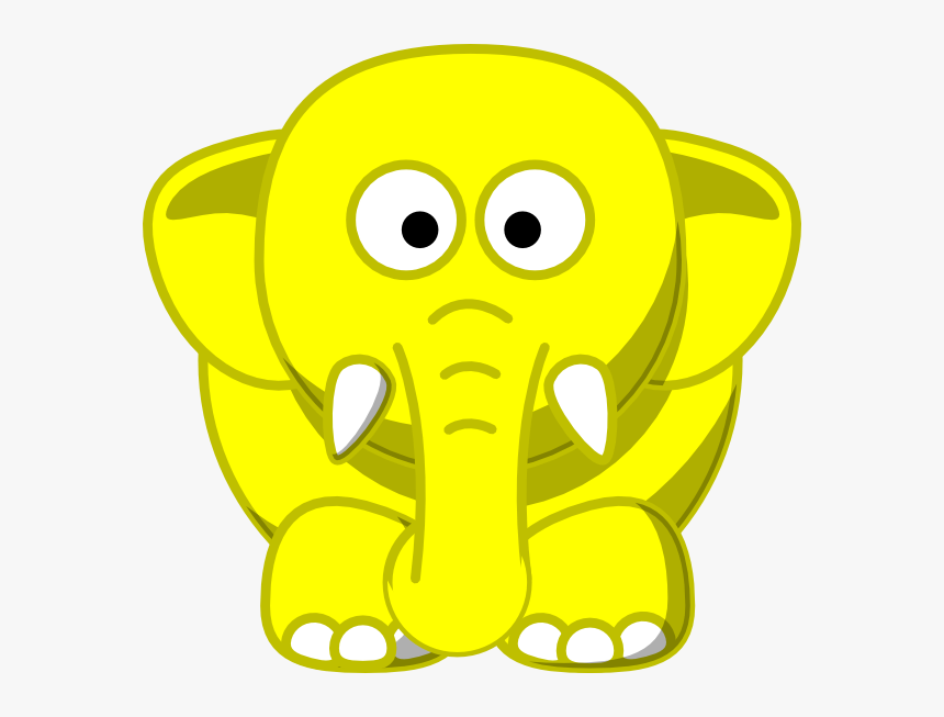 Yellow Elephant Clipart Png, Transparent Png, Free Download